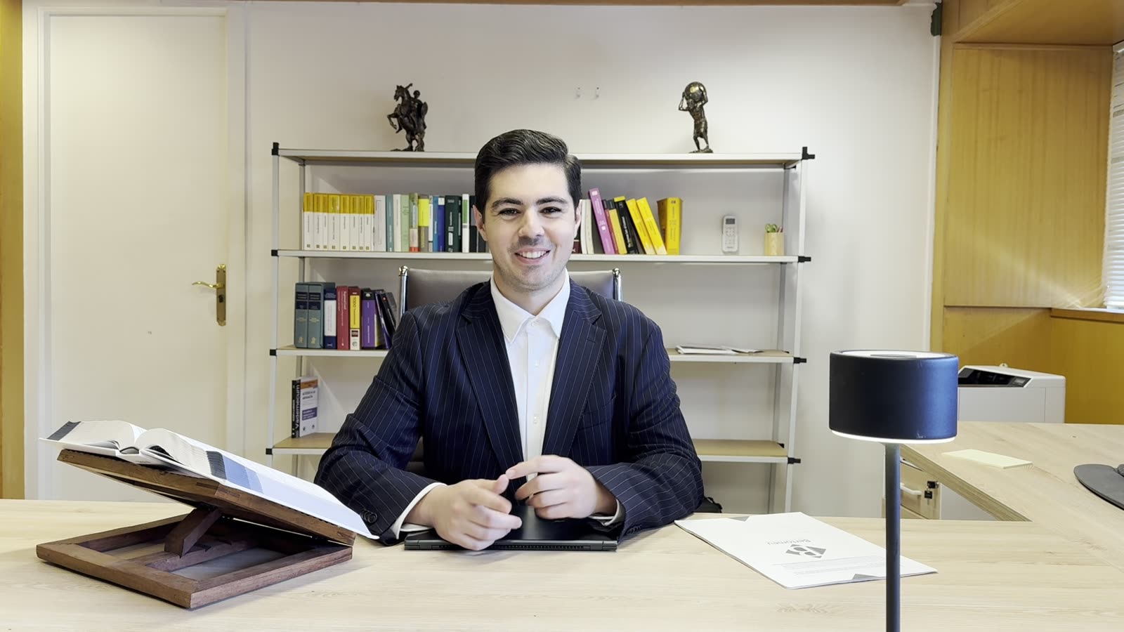 Daniel Bertomeu, lawyer and tax adviser, at his desk