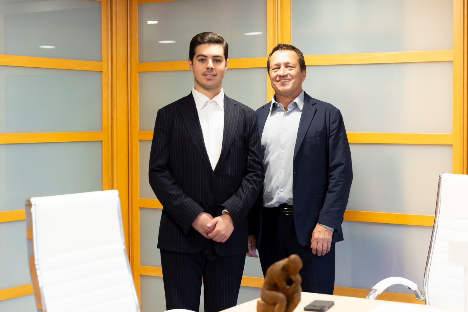 Juan and Daniel Bertomeu at the Expat Abogados office